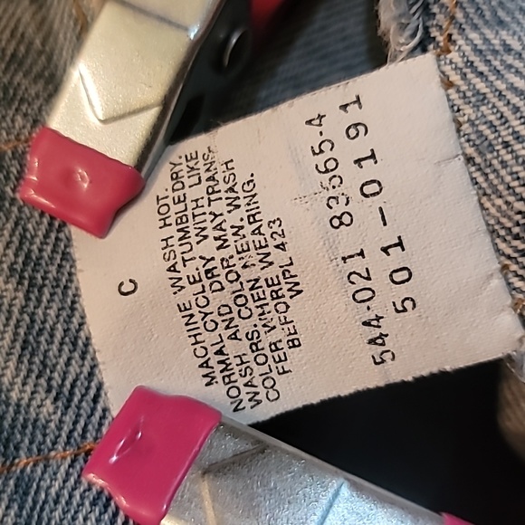 LEVI CASUAL BOHEMIAN VINTAGE SOUTHWESTERN 90's MIDI BLUE JEAN DENIM MINI SKIRT - Picture 4 of 16